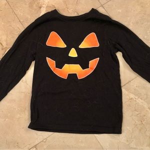 Boys Pumpkin long sleeve tee in size small